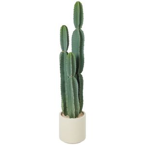 HOMCOM Plantă artificială cactus mare 111 cm, plante artificiale în ghiveci pentru birou și living | Aosom Romania imagine