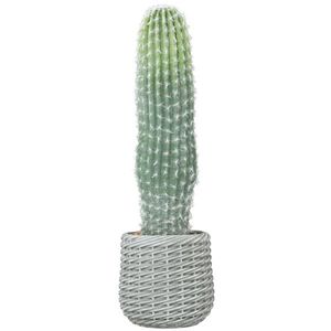 HOMCOM Cactus artificial 66 cm, plantă artificială decorativă cu ghiveci pentru decor interior, verde | Aosom Romania imagine