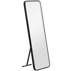 HOMCOM Oglindă corp întreg cu lumină LED Oglindă de podea 151, 5x50 cm Independentă sau pentru perete cu lumină reglabilă în 3 culori | Aosom Romania imagine