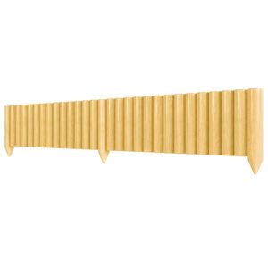 Outsunny Panou decorativ gard de grădină din lemn, rezistent și ușor de instalat pentru patio, gazon, alee 176x38 cm natural | Aosom Romania imagine