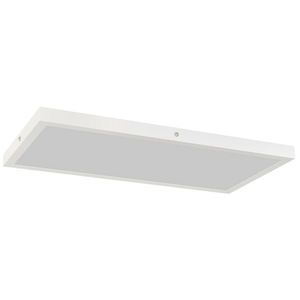 HOMCOM Set de 2 Plafoniere LED Subțiri cu Design Minimalist și Modern, Reglabile, Candelabru LED din Oțel și Plastic, 60x30x3, 7 cm, Alb | Aosom Romania imagine