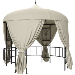Outsunny Foisor de Gradina Rotund de 3(m), Gazebo Elegant | Aosom Romania imagine