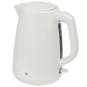 HOMCOM Fierbător Electric 1, 7L 2025W cu Filtru Anticalcar Detașabil Oprire Automată Bază Rotativă 360° Crem | Aosom Romania imagine