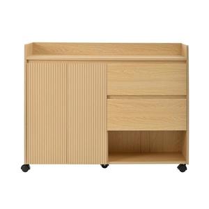 Dulap mobil pentru pantofi cu separatoare reglabile, 110x35x86 cm, Culoare naturală imagine