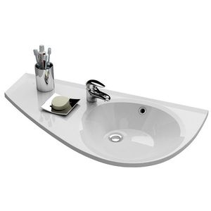 Lavoar asimetric Ravak Avocado L 85x45cm orientare stanga compozit imagine