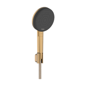 Set de dus Hansgrohe Raindance Alive Select S 125 3jet EcoSmart cu agatatoare si furtun de dus Designflex 160 cm bronz periat imagine