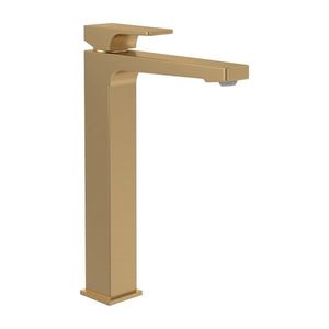 Baterie lavoar Villeroy & Boch Architectura Square pentru lavoar tip bol ventil click-clack auriu periat imagine