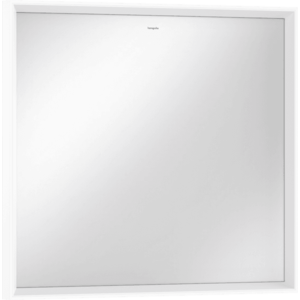 Oglinda Hansgrohe Xarita E cu iluminare LED senzor 80x70cm alb mat imagine