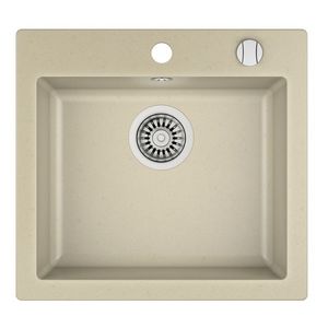 Chiuveta bucatarie Teka Clivo 50 S-TQ 455 x 495mm tegranit Topasbeige imagine