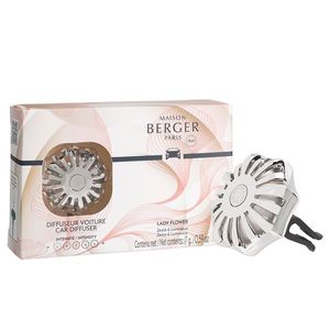 Set odorizant masina Maison Berger Corali Silver + rezerva ceramica Lady Flower imagine