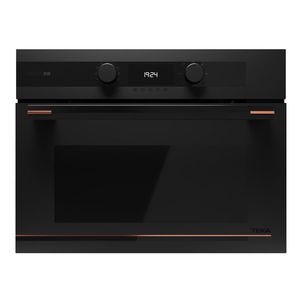 Cuptor compact incorporabil Teka HLC 84-G1 BM combi-microunde 40 litri 6 programe HydroClean design Infinity G1 negru mat cu detalii cupru imagine