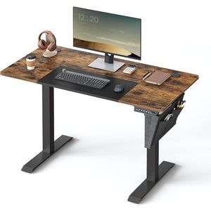 Birou electric cu inaltime ajustabila Songmics, 120 x 60 x 72 - 120 cm, PAL/otel/material netesut imagine