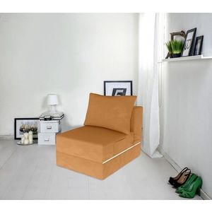 Fotoliu extensibil Urban Living, 70x80x70 cm, Melon imagine