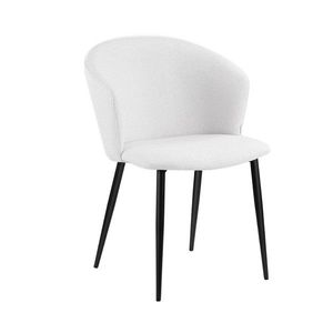 Scaun Lujo, Homla, 59x56.5x81 cm, metal/poliester, bej deschis imagine