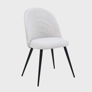 Scaun Ludi, Homla, 53x50x85 cm, metal/poliester, bej deschis imagine