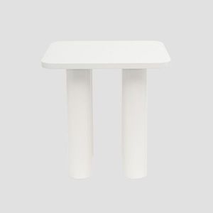 Masuta de cafea Druva, Homla, 40x40x40 cm, MDF, alb imagine