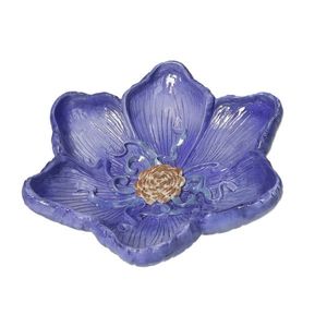 Platou decorativ, Flora Purple, Brandani, D22x6.5 cm, rasina imagine