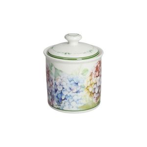 Zaharnita cu capac, Flora, Brandani, D8.5x11.5 cm, 250 ml, portelan New Bone China imagine