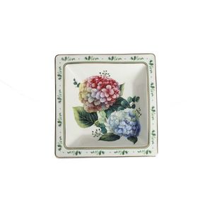 Platou servire, Flora, Brandani, 18.5x18.5x4.5 cm, portelan imagine