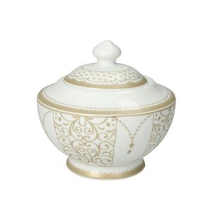Zaharnita cu capac, Golden Eye, Brandani, 11x11 cm, portelan New Bone China imagine