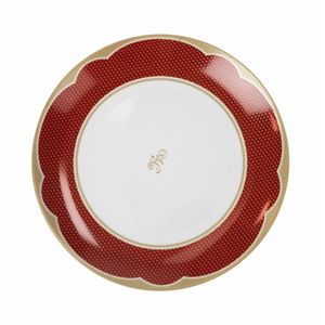 Platou pentru servire, Golden Eye Red, Brandani, 30.5, portelan imagine