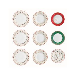 Serviciu de masa 18 piese, Tempo Di Festa, Brandani, portelan imagine