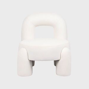 Fotoliu Viggo, Homla, 73x69x80 cm, MDF/poliester, ecru imagine