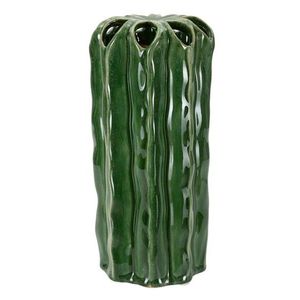 Vaza decorativa Tall Cactus, Mauro Ferretti, 11.5x23.5 cm, ceramica, verde imagine