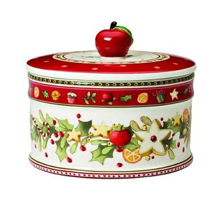 Cutie cu capac, Villeroy & Boch, Winter Bakery Delight Pastry, 13 x 11 cm, portelan premium imagine