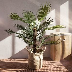 Planta artificiala palmier Tropical Zone, Homla, 90 cm, plastic, verde imagine