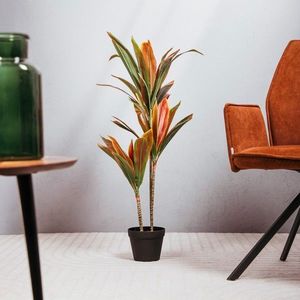Planta artificiala Tropical Zone, Homla, 14x13 cm / 90 cm, plastic, multicolor imagine
