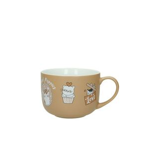 Cana mic dejun, Cats, Brandani, 12.5x9 cm, portelan New Bone China imagine