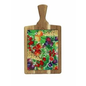 Tocator branzeturi, Le Primizie, Brandani, 18x34.5 cm, lemn acacia/sticla imagine