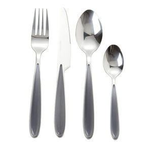 Set tacamuri 16 piese, Grey Pearl, Brandani, inox imagine