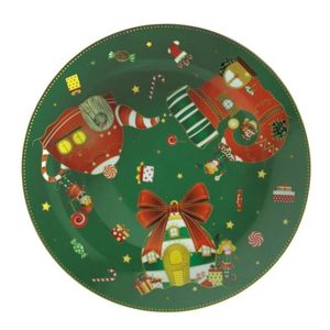 Platou servire, Elfomagia Green, Brandani, 30.5 cm, portelan imagine
