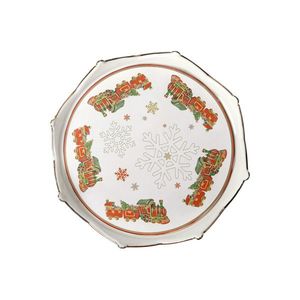 Platou servire, Christmas, Brandani, 17 cm, portelan New Bone China imagine