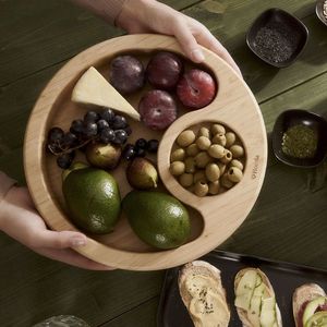 Platou Bambou, Homla, 30x5 cm, bambus, natur imagine