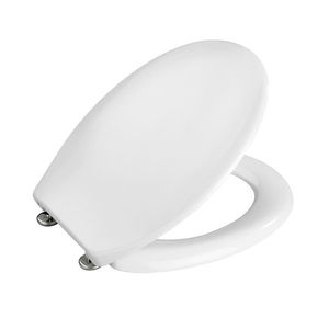 Capac de toaleta Vigone, Wenko, 37.5x45 cm, duroplast/inox, alb imagine