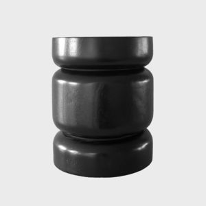 Masuta de cafea Nigrum, Homla, 32x40 cm, lemn, negru imagine