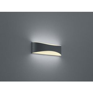Aplica de perete pentru exterior Konda, TRIO, 23x5.6x7.2 cm, 9W, 1x SMD, aluminiu/plastic, antracit imagine