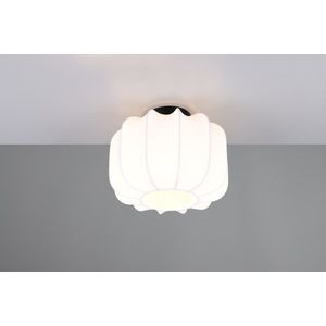 Plafoniera Madleine, RL, 25x19 cm, 10W, 1x E27, metal, negru mat/alb imagine