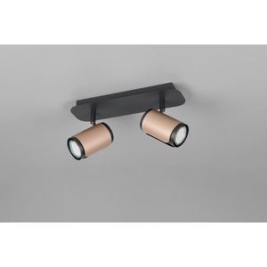 Plafoniera Gillan, TRIO, 30x12x16 cm, 10W, 2x GU10, metal, bronz imagine