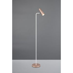 Lampadar Marley, TRIO, 23x39x151 cm, 5W, 1x GU10, metal, alb/bronz imagine
