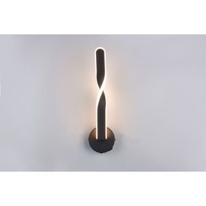 Aplica de perete Ginko, RL, 12x15x45.5 cm, 11W, 1x SMD, metal, negru mat imagine