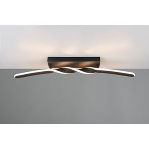 Plafoniera Ginko, RL, 79x9x12.5 cm, 18W, 1x SMD, metal, negru mat imagine