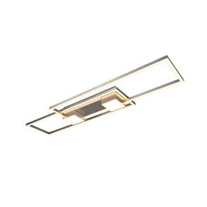 Plafoniera Albany, TRIO, 100x28x8 cm, 37W, 1x SMD, aluminiu, nichel mat imagine
