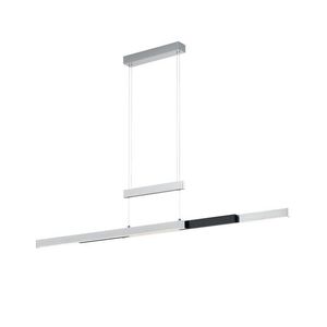 Lustra Trajan, TRIO, 150.5x6x150 cm, 45W, 1x SMD, metal, argintiu lucios imagine