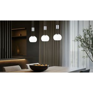 Lustra Madison, TRIO, 87x16x150 cm, 8W, 3x SMD, aluminiu, nichel mat imagine