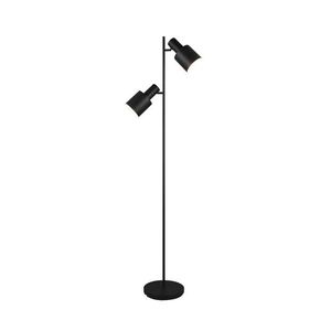 Lampadar Agudo, TRIO, 30x23x159.5 cm, 10W, 2x E27, metal, negru mat imagine