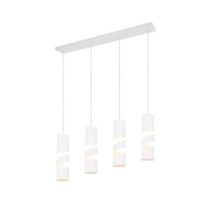 Lustra Stream, TRIO, 80x9x150 cm, 10W, 4x GU10, metal, alb mat imagine